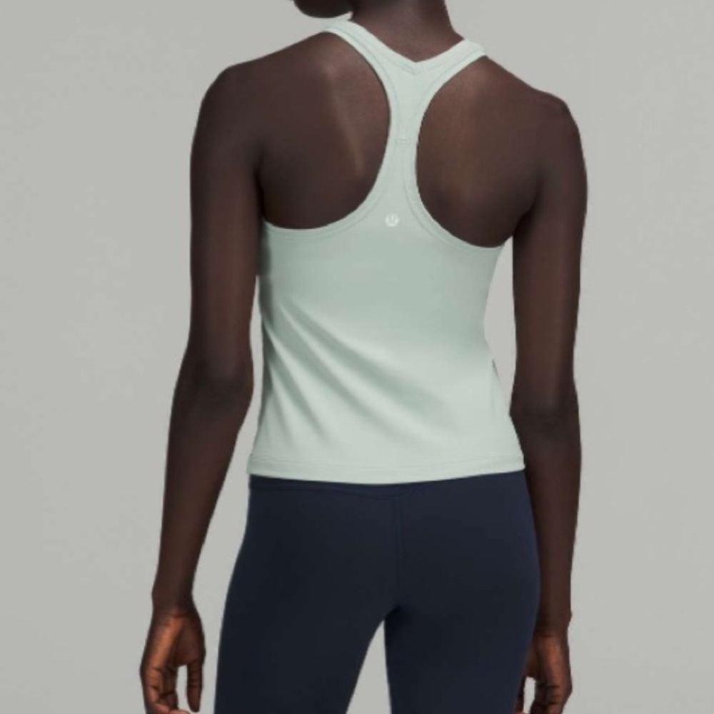 Lululemon Cool Racerback Short Tank Top Nulu Silver